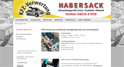 Desktop Screenshot of kfz-verwertung-habersack.de